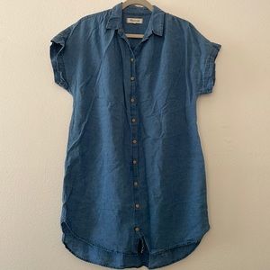 Madewell Denim Collared Dress